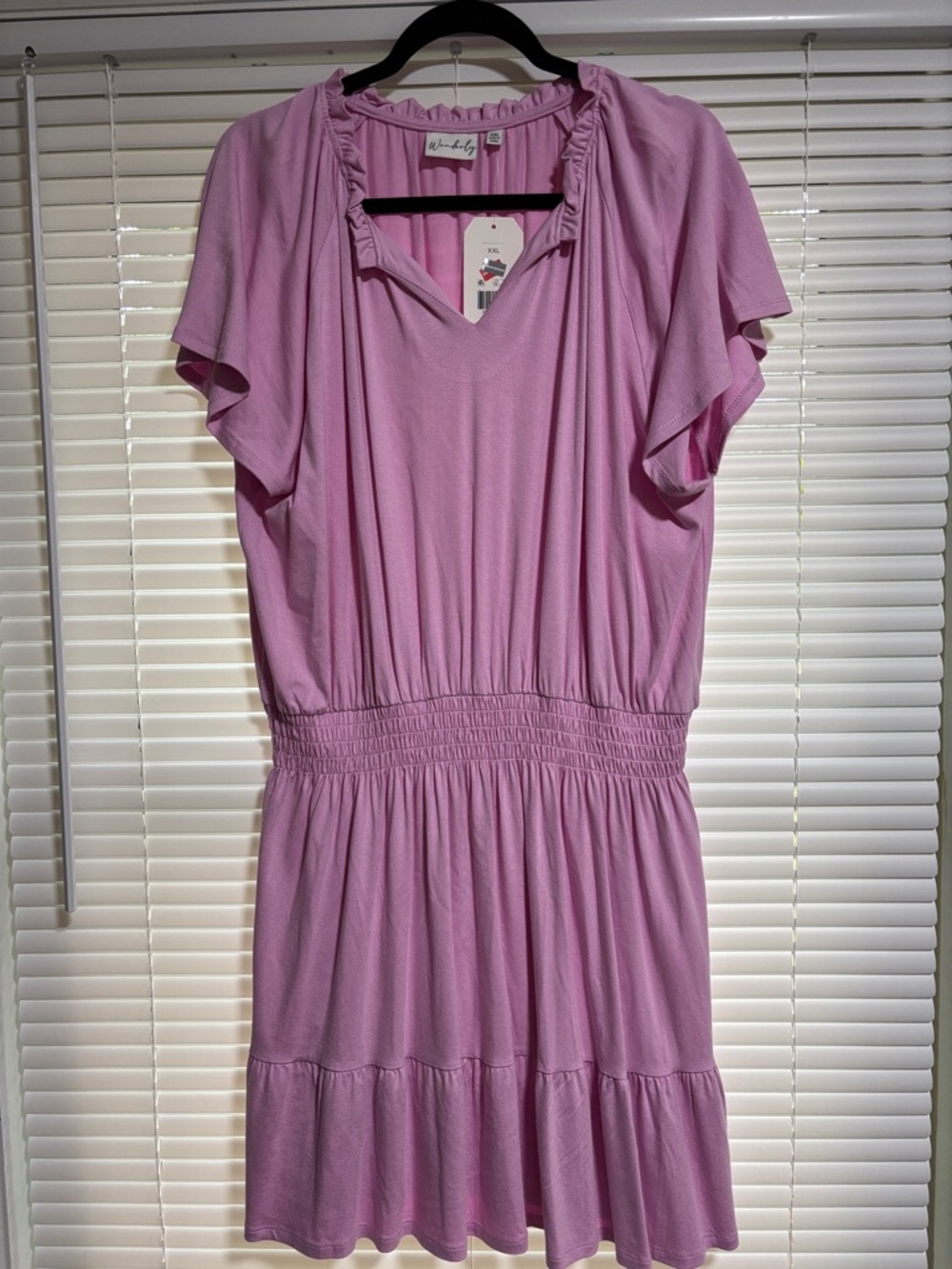 Wonderly Lavender Pink Mini Dress